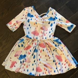 2T Dot Dot Smile Ballerina dress - RAINCLOUDS